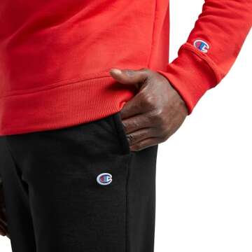 Champion Men's Sweatpants, Powerblend, Fleece, Open-Bottom Sweatpants (Reg. or Big & Tall)