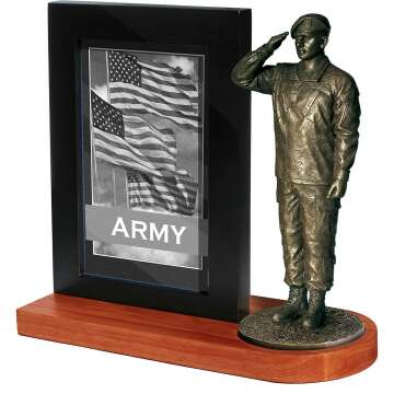 Army Specialist Saluting Figurine