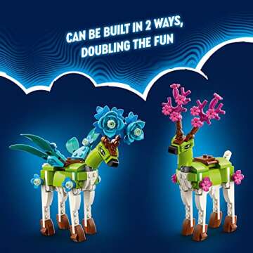 LEGO DREAMZzz Stable of Dream Creatures 71459 Fantasy Animal Toy Set for Kids, 2 Building Options to Create Mythical Flying Pegasus or Forest Guardian, Unique Gift for 8+ Year Olds