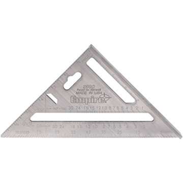 Empire Level 2990 Heavy Duty Magnum Rafter Square 7-1/2-Inch Length