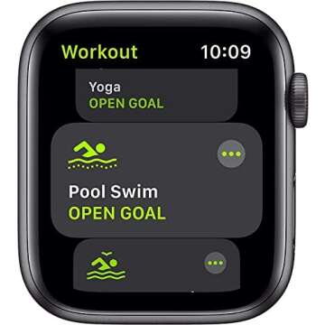 Apple Watch SE (GPS, 44mm) - Space Gray Aluminum Case with Midnight Sport Band (Renewed)