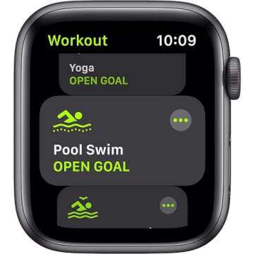 Apple Watch SE (GPS, 44mm) - Space Gray Aluminum Case with Midnight Sport Band (Renewed)