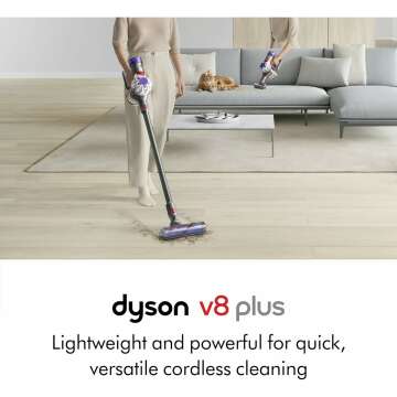 Dyson V8 Plus Cordless Vacuum - Silver/Nickel