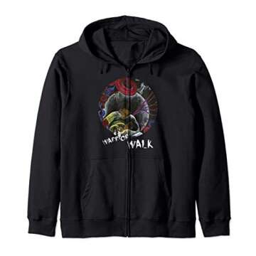 Sickle Cell Awareness Art Warrior Walk Zip Hoodie