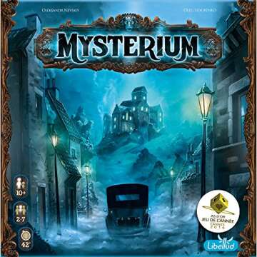 Mysterium Board Game (Base Game) - Enigmatic Cooperative Mystery Game with Ghostly Intrigue, Fun for Family Game Night, Ages 10+, 2-7 Players, 45 Minute Playtime, Made by Libellud