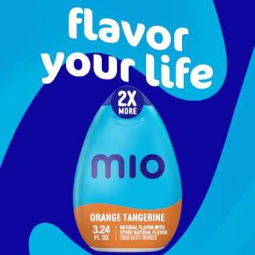 mio Orange Tangerine Flavored with Other Natural Flavor Liquid Water Enhancer, 3.24 fl oz Bottle