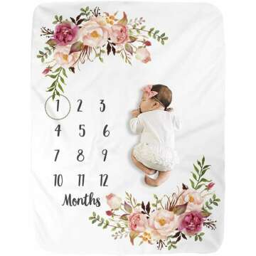 Milestone Blanket for Newborns