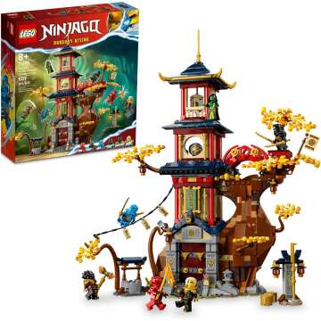 LEGO NINJAGO Temple of The Dragon Energy Cores 71795 - Exciting Building Set with 6 Minifigures