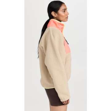 FP Movement Women's Hit The Slopes Pullover, Clay Combo, Tan, XS