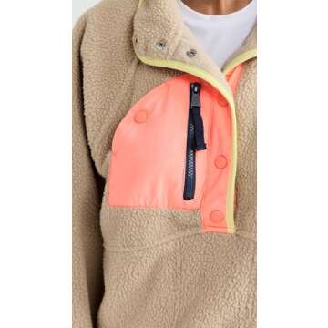 FP Movement Women's Hit The Slopes Pullover, Clay Combo, Tan, XS