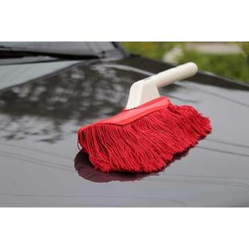 The Original California Car Duster Detailing Kit with Plastic Handle, Model Number: 62445 , Red