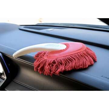 The Original California Car Duster Detailing Kit with Plastic Handle, Model Number: 62445 , Red