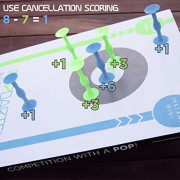 Popdarts Board Edition Set - Backyard, Indoor and Outdoor Game - Great Cornhole Alternative - Includes 2 All-Weather Boards, Original Set, Travel Case, and Score Keeper