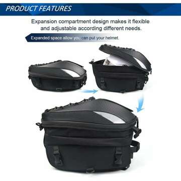 Dual Use Tail Bag & Backpack for Motorcycles