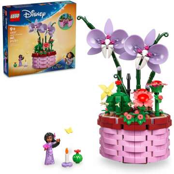 LEGO Disney Encanto Isabela’s Flowerpot Buildable Orchid Toy