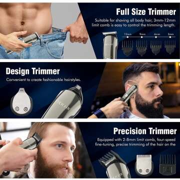 VIKICON Beard Trimmer Set