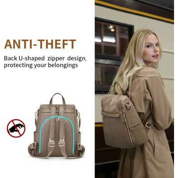 Kattee Women's Anti-Theft Leather Backpack