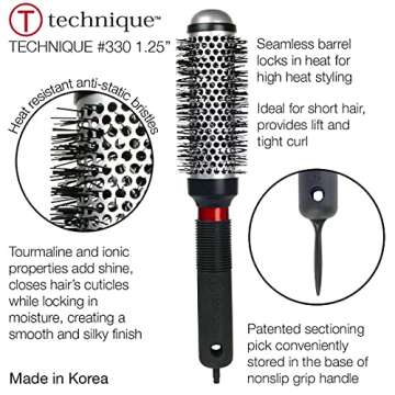 Cricket 1.25 Inch Thermal Hair Brush for Styling