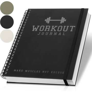 The Ultimate Fitness Journal for Tracking and Crushing Your Gym Goals - Detailed Workout Planner & Log Book For Men and Women - Great Gym Accessories With Calendar, Nutrition & Progress Tracker