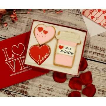 Gourmet Valentine's Day Cookie Gift Basket - 3 Count