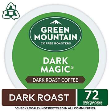 Green Mountain Coffee Roasters Dark Magic K-Cup Pods, 72 Count