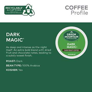 Green Mountain Dark Magic K-Cup Pods, 72 Count