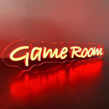 Game Room Neon Signs for Game Wall Decor Gaming Room Decor adjustable lighting Led Neon Light Game gifts, Teen Boy Children for Game Room,Bedroom, Men Cave,Bar Party Decor