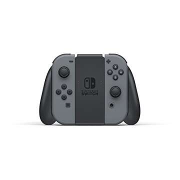 Nintendo Switch V2 Game Console - Black (HAC-001(-01) w/ OEM Gray Joy Cons (Renewed)