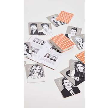 PrintWorks Women's Memory Game Celebrity Couples, Red Multi, One Size