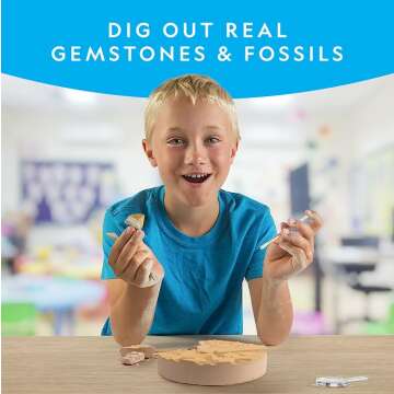 Mega Fossil & Gemstone Kit