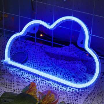 Blue Cloud Neon Sign