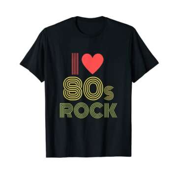 I Love Rock n Roll 80s Retro Music Tshirt For Boys And Girls T-Shirt