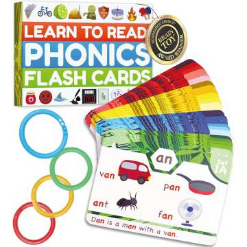 Phonics Flash Cards - Master Reading Skills in 20 Easy Stages