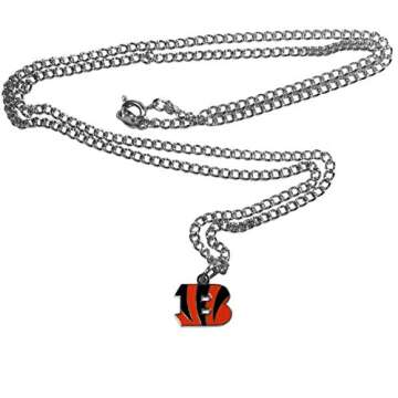 NFL Siskiyou Sports Fan Shop Cincinnati Bengals Chain Necklace with Small Charm 22 inch Team Color