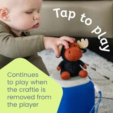 Storypod Music Craftie | Melodee Moose | Audio Yarn Character for The Screen Free Audio Learning System for Preschoolers | Stories & Songs from Music for Sprouts' Mr. Chris