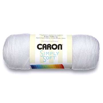 Caron Simply Soft Yarn White