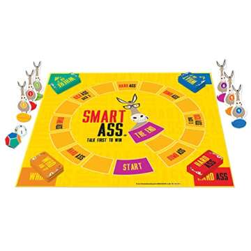 University Games, Smart Ass Trivia The Ultimate Who, What, Where Party Game , for Families and Adults Ages 12 and Up and 2 to 6 Players