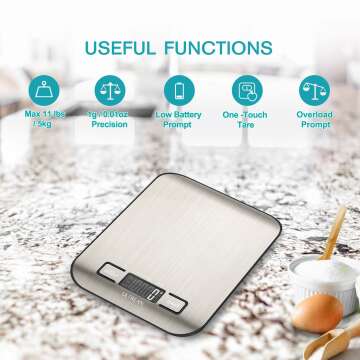 Ultrean Digital Food Scale for Cooking and Baking