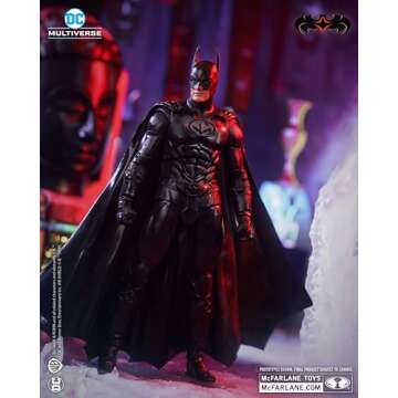 McFarlane Toys - DC Multiverse Batman (Batman & Robin) 7in Build-A Figure,Black