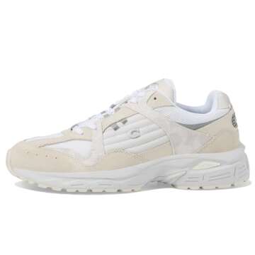 Coach Women's C301 Signature Sneaker, Chalk/White, 6.5