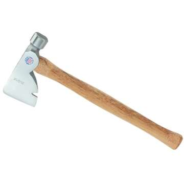 Vaughan RB 28-Ounce Rig Builders Hatchet, Hickory Handle for heavy construction, 17-Inch Long.