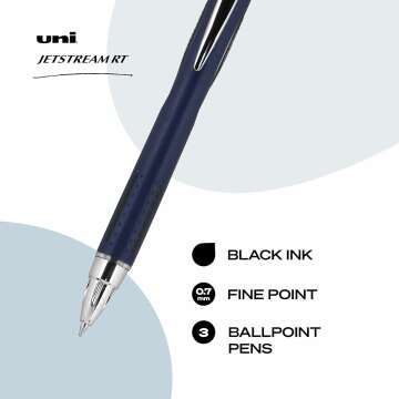 Uniball Jetstream RT - Top-Rated Black Ballpoint Pens