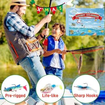 Fishing Advent Calendar 2024 with 27 Lures