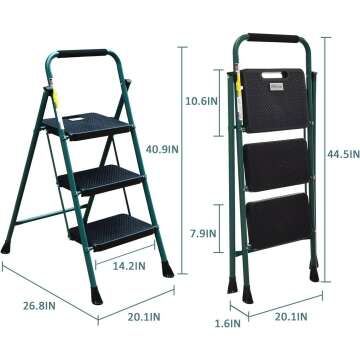 Sturdy 3 Step Ladder
