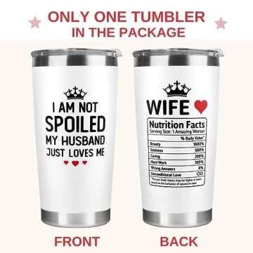 20 Oz Tumbler - I Love You Gifts for wife