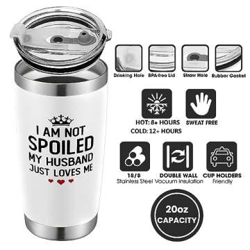 20 Oz Tumbler - I Love You Gifts for wife