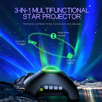 Northern Galaxy Light Aurora Projector with 33 Light Effects