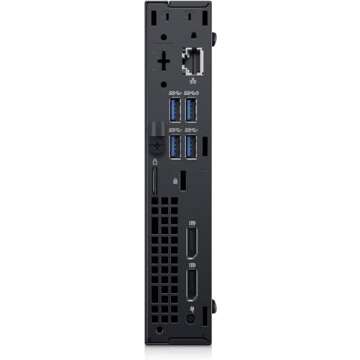 Dell OptiPlex 7060 Micro Desktop Business PC, Intel Core i5-8500T 2.1GHz, 16GB, 512GB SSD, USB Type-C, Windows 11 (Renewed), Black