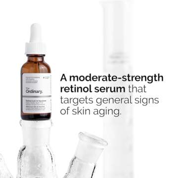 The Ordinary Retinol 0.5% in Squalane, Intermediate Retinol Serum for the Face That Is Anti-Aging and Skin Smoothing, 1 Fl Oz