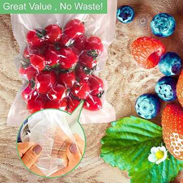 O2frepak 200 Pint 6" x 10" Vacuum Sealer Bags with BPA Free and Heavy Duty, Vacuum Seal Food Sealer Bags,Great for Food Storage Vaccume Sealer PreCut Bag